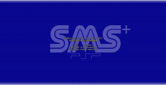 SMSPlus ps vita emulateur master system screenshots accueil