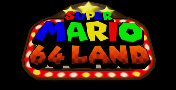Logo de Super Mario 64 Land, mod réalisé par Kaze Emanuar